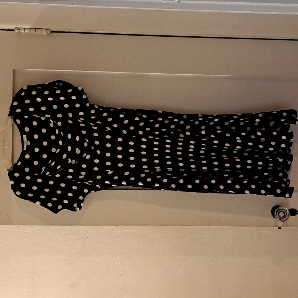 Polka-dot blue dress by Laundry